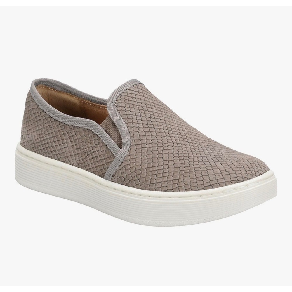 Sofft Somers Sneakers Women's 9 Grey Thai Snake Printed Leather Round Toe‎ Comfy